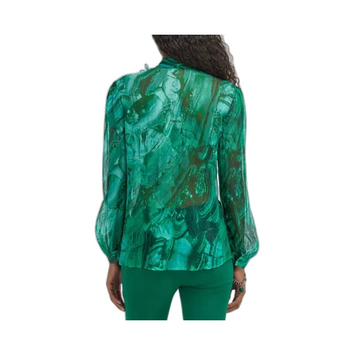 Roberto Cavalli Malachite Printed Blouse