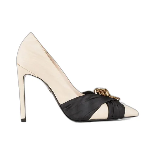 Roberto Cavalli Ribbon Embellished Pointed-Toe Pumps