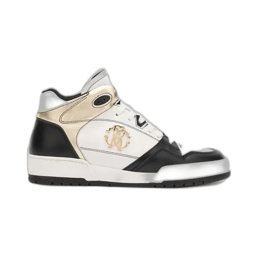 Roberto Cavalli Logo Plaque High-Top Sneakers