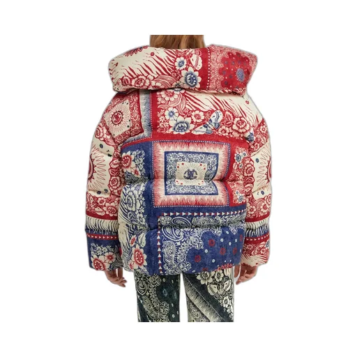 Roberto Cavalli Bandana Printed Puffer Jacket