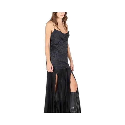 Roberto Cavalli Long Snakeskin-Effect Dress