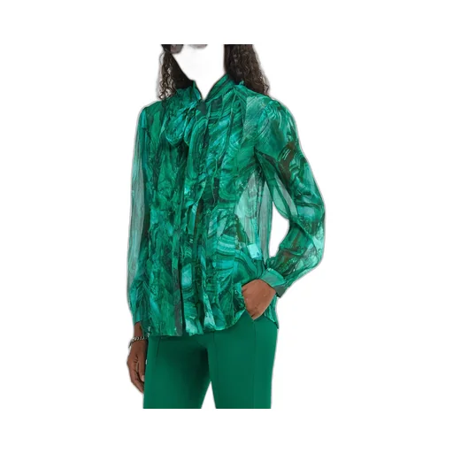 Roberto Cavalli Malachite Printed Blouse