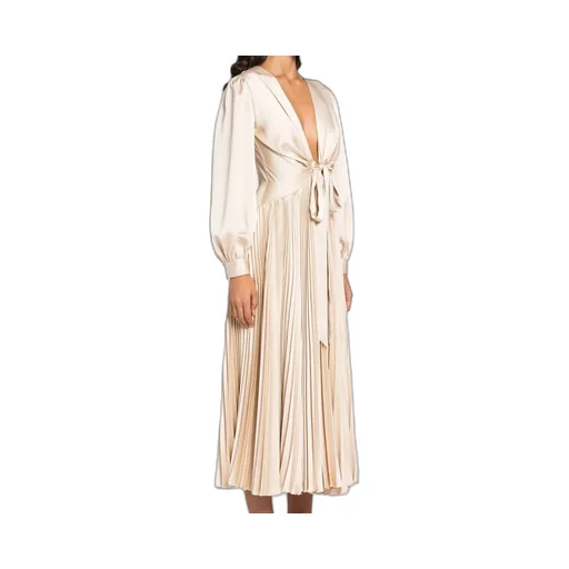 Roberto Cavalli Long Sleeve Midi Dress