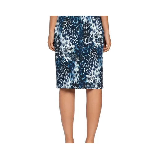 Roberto Cavalli Leopard Print Fitted Skirt