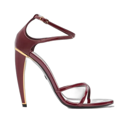 Roberto Cavalli Crossover Strap Fang Heel Sandals