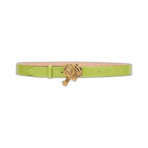 Roberto Cavalli Tiger Embellished Buckle Fastened Belt