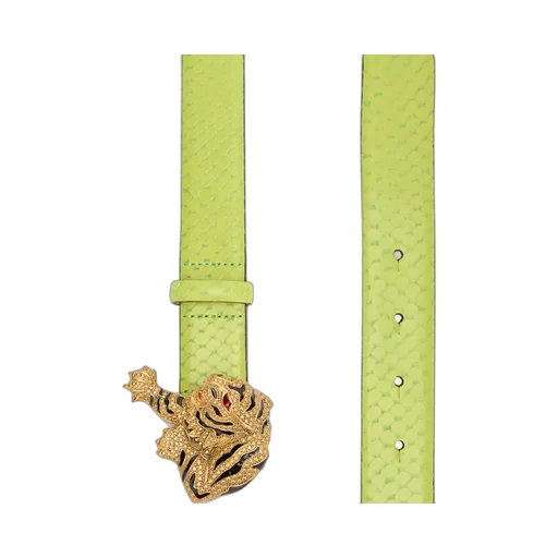 Roberto Cavalli Tiger Embellished Buckle Fastened Belt