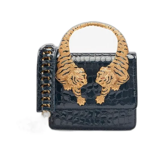 Roberto Cavalli Embossed Mini Roar Bag