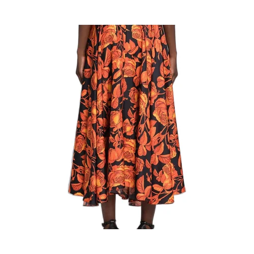 Roberto Cavalli Mix-Printed Asymmetric Skirt