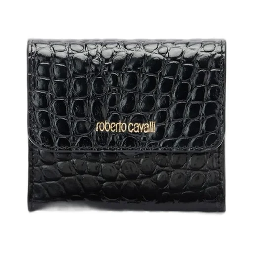Roberto Cavalli Logo Embossed Wallet