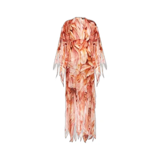 Roberto Cavalli Plumage Print Kaftan