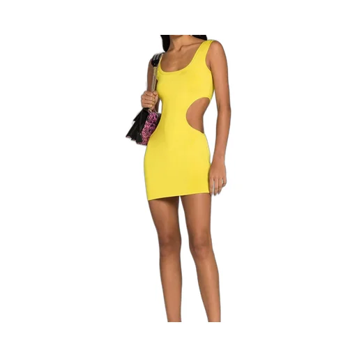 Roberto Cavalli Cut-Out Knit Mini Dress