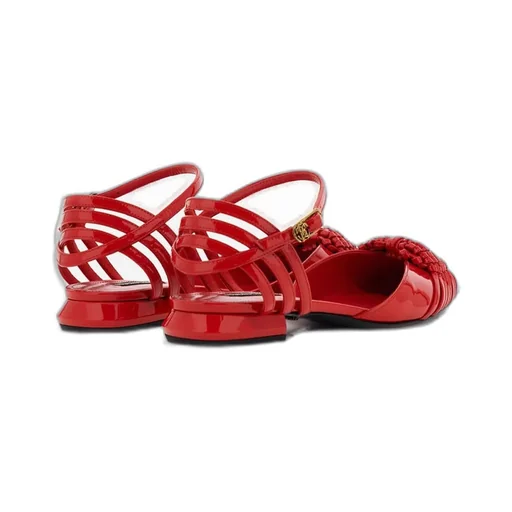 Roberto Cavalli Pointed-Toe Woven Sandals