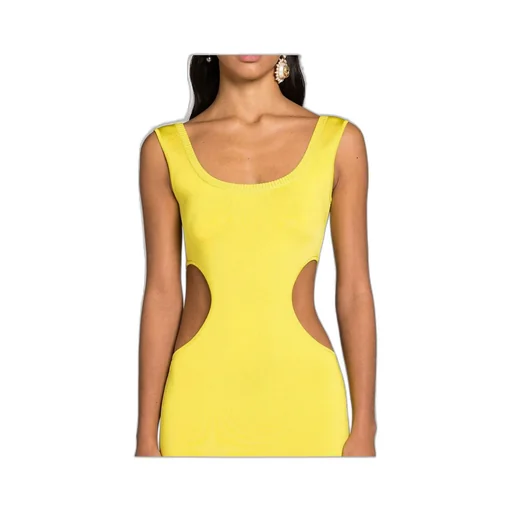 Roberto Cavalli Cut-Out Knit Mini Dress