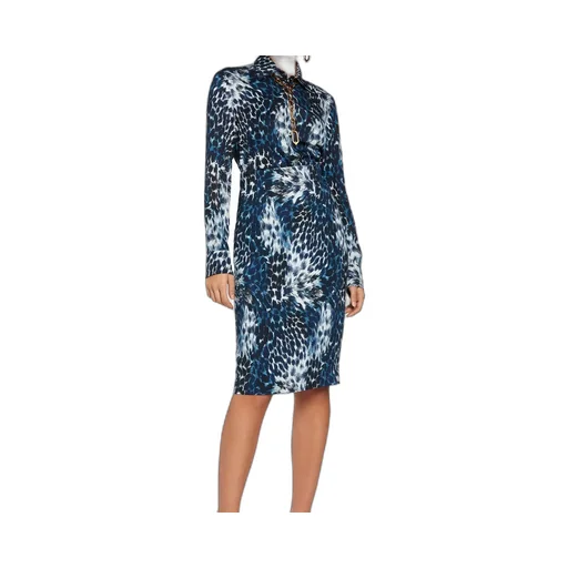 Roberto Cavalli Leopard Print Fitted Skirt