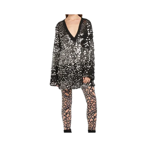 Roberto Cavalli Sequin Embroidered Sweater