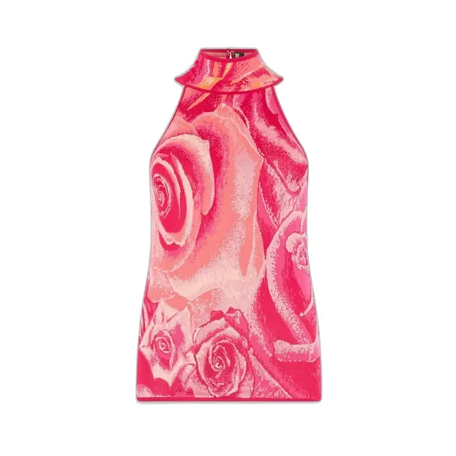 Roberto Cavalli Garden Rose Print Top