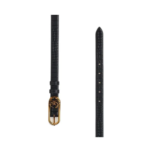 Roberto Cavalli Embossed Logo Buckled Belt