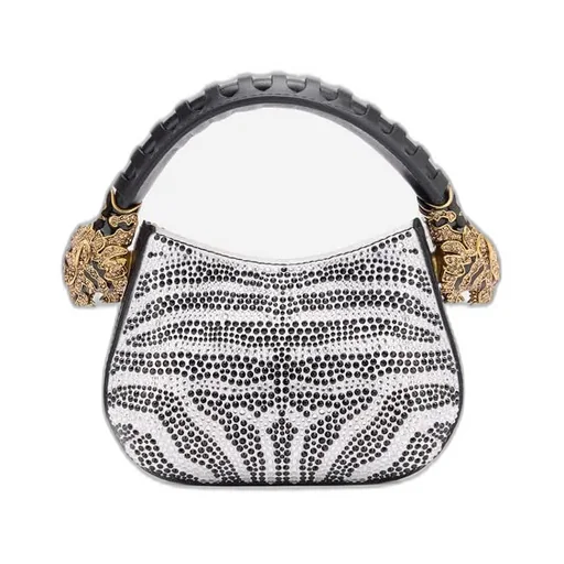 Roberto Cavalli Zebra Pattern Mini Roar Bag