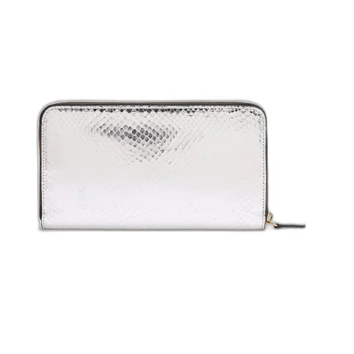 Roberto Cavalli Embossed Zipped Rectangular Wallet