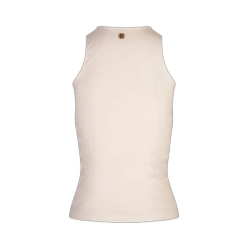 Roberto Cavalli Perforated Zebra Pattern Tank Top