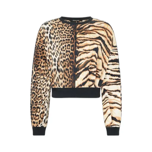 Roberto Cavalli Animalier Patchwork Sweatshirt