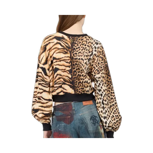 Roberto Cavalli Animalier Patchwork Sweatshirt