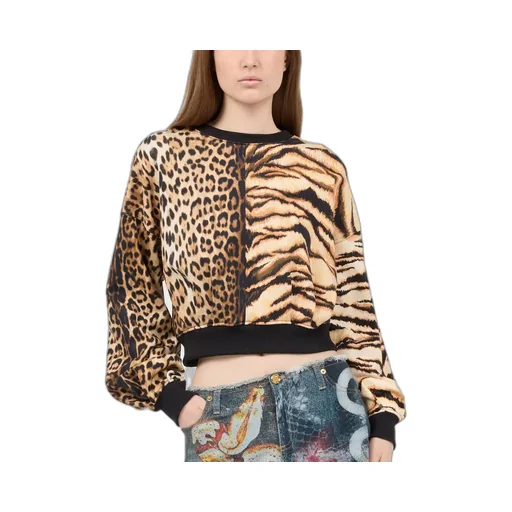 Roberto Cavalli Animalier Patchwork Sweatshirt