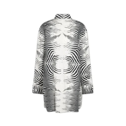 Roberto Cavalli Zebra-Print Long Shirt