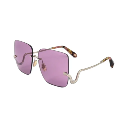 Roberto Cavalli Square Frame Rimless Sunglasses