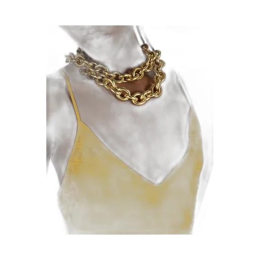 Roberto Cavalli Mirror Snake Monogram Gown