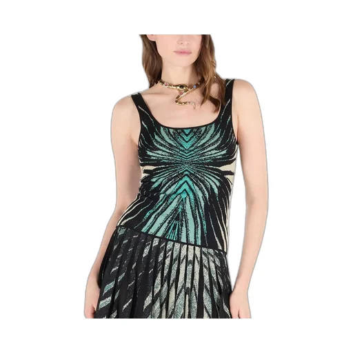 Roberto Cavalli Ray Of Sea Patterned Top