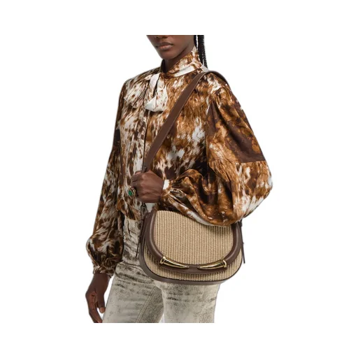 Roberto Cavalli Fang Shoulder Bag