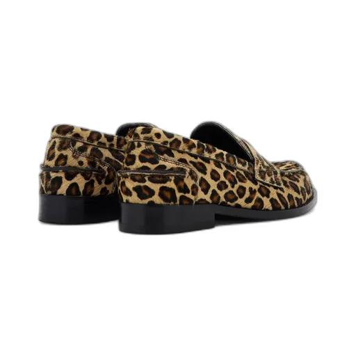 Roberto Cavalli Jaguar Pattern Moccasins