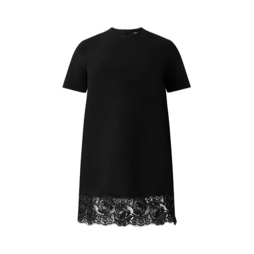 Roberto Cavalli Mini Dress With Lace Trim