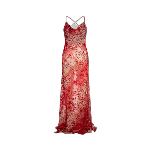 Roberto Cavalli Print Long Dress