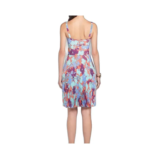 Roberto Cavalli Summer Garden Pleated Dress