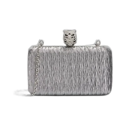 Roberto Cavalli Tiger Fastened Clutch Bag