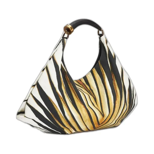 Roberto Cavalli Ray Of Gold Printed Shoulder Bag