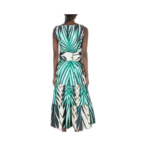 Roberto Cavalli Ray Of Sea Patterned Midi Dress