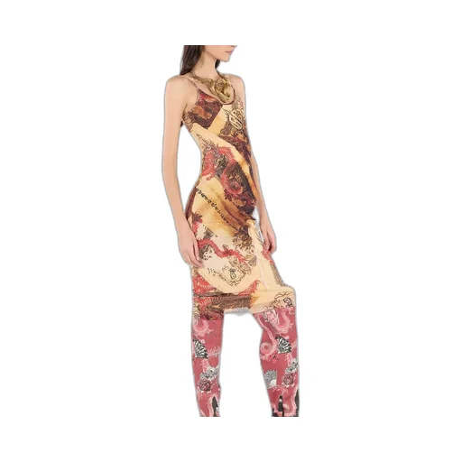 Roberto Cavalli Sheath Dress With Graphic Print