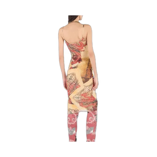 Roberto Cavalli Sheath Dress With Graphic Print