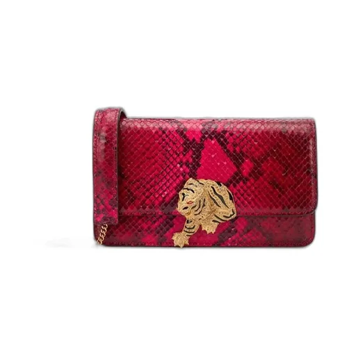 Roberto Cavalli Tiger Embellished Shoulder Bag