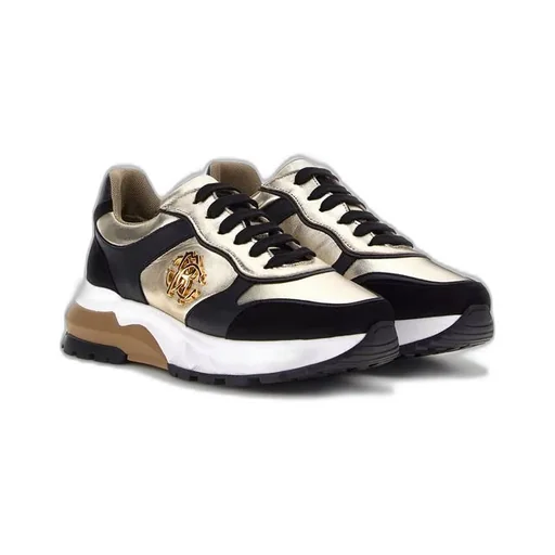 Roberto Cavalli Logo Lace-Up Sneakers
