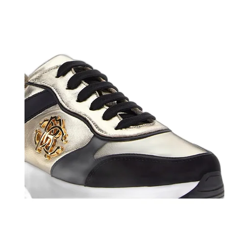 Roberto Cavalli Logo Lace-Up Sneakers