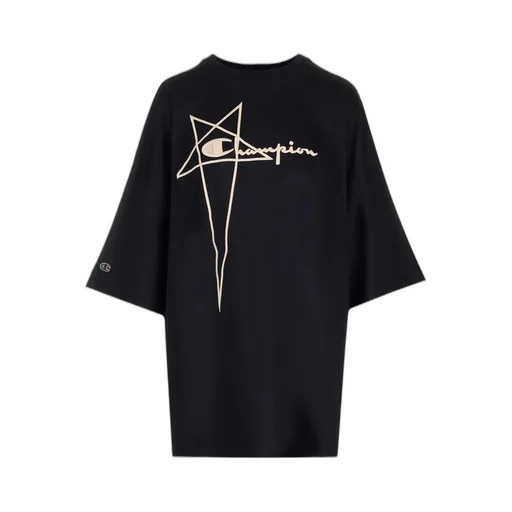 Rick Owens X Champion Logo-Embroidered Crewneck T-Shirt