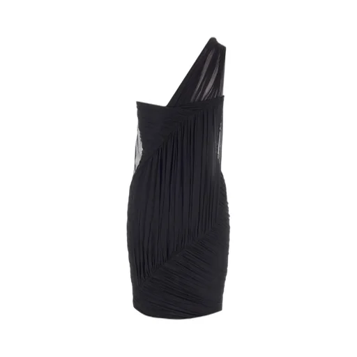 Rick Owens Draped One-Shoulder Mini Dress