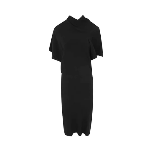 Rick Owens High-Neck Midi Dress