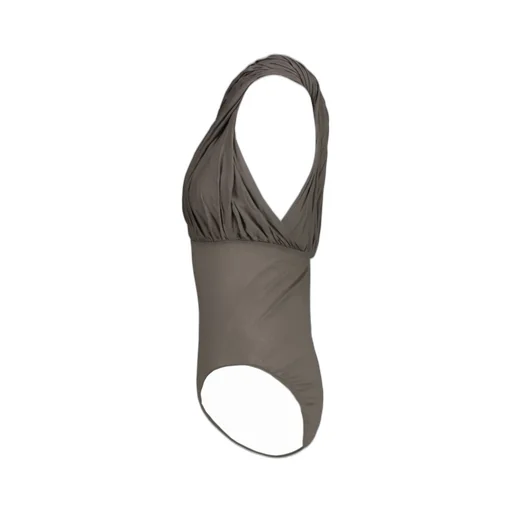 Rick Owens Lido Ruched Detailed Draped Bodysuit