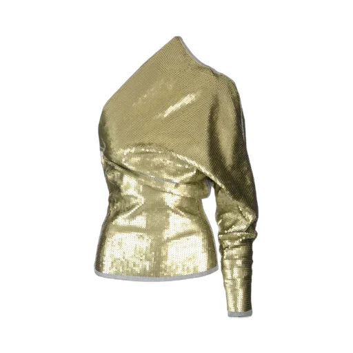 Rick Owens Zipper-Detailed One-Sleeved Top